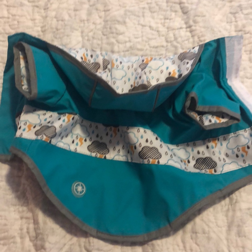 XS reversible dog rain jacket